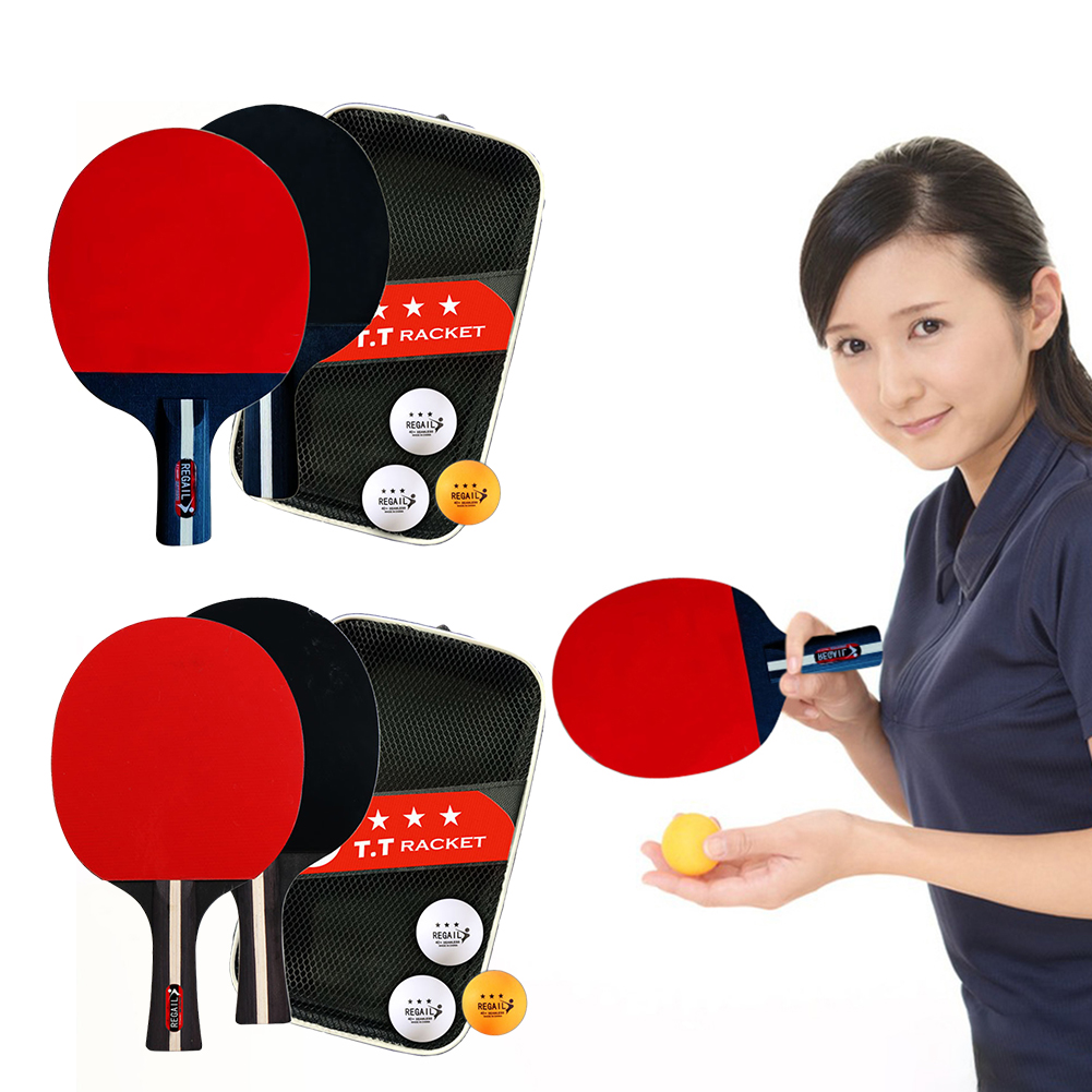 Table Tennis Kit - Table Tennis Racket 2 Rackets &