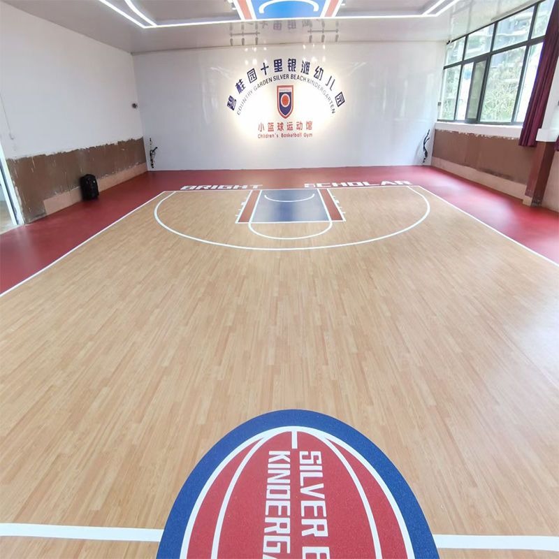 Hall Table Tennis - Table tennis floor plastic, badminton court