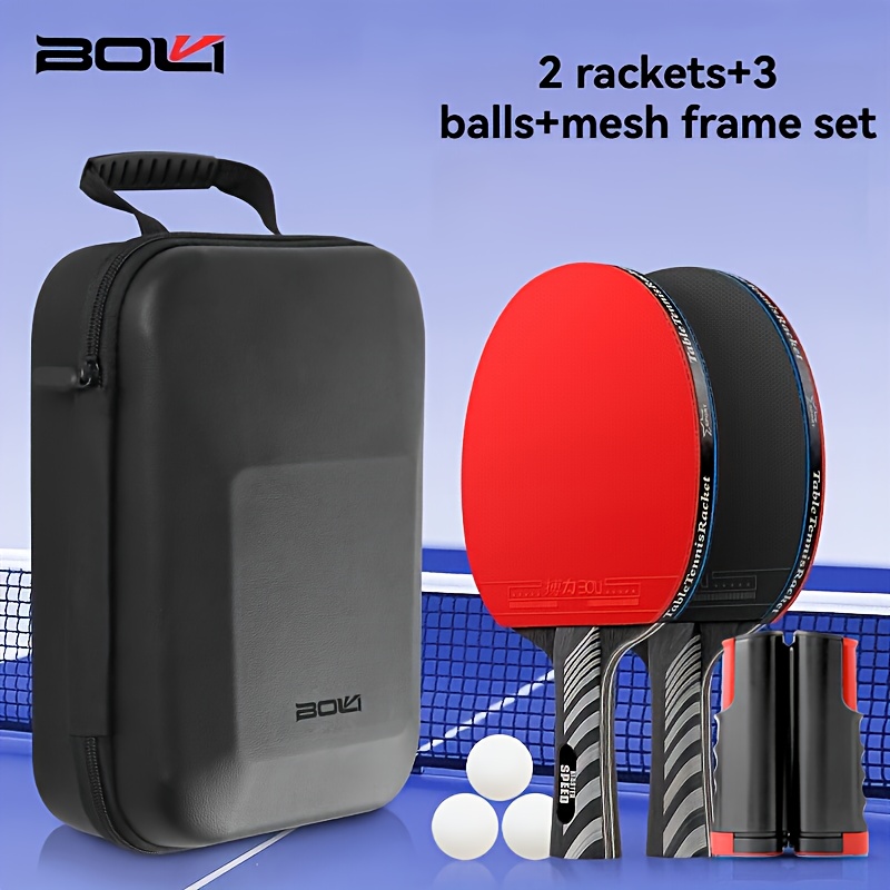 Table Tennis Online - Boli Two-Paddle Three-Ball Net Rack Table