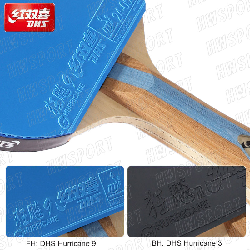 DHS 6 Star Color Table Tennis  - đánh giá và giá Table Tennis Forehand
