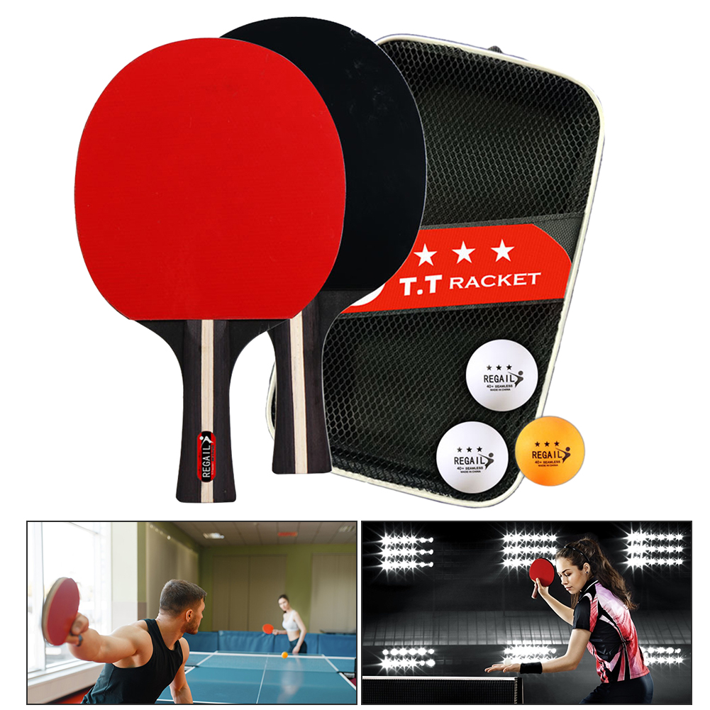 Table Tennis Racket 2 Rackets  - đánh giá và giá Table Tennis Kit