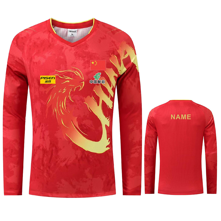 Custom Text Logo CHINA Wang C. - đánh giá và giá Table Tennis Logo