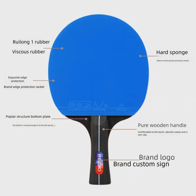 Professional 2PCS Loki K5000 T - đánh giá và giá Table Tennis Touch