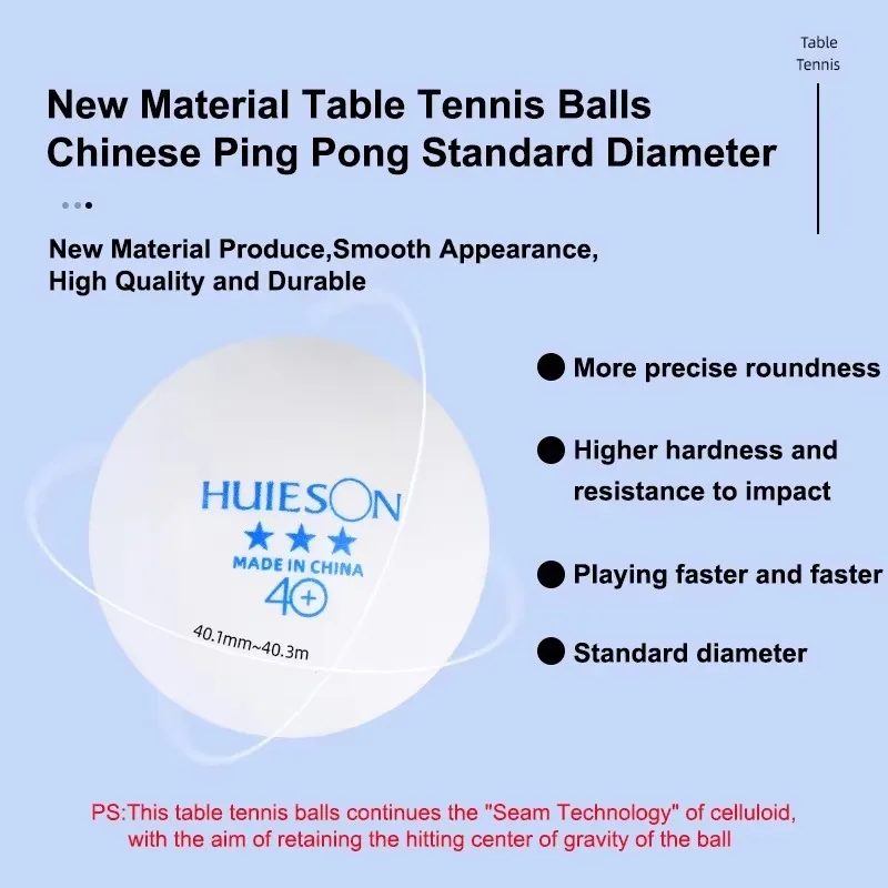 100PCS Huieson Blue Logo Table - đánh giá và giá Table Tennis Logo